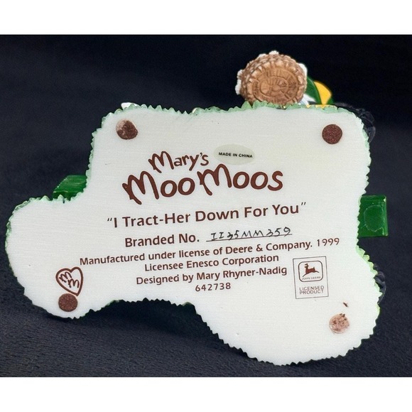 Mary's Moo Moos I Tract-Her Down For You Figurine Tractor Bunnies #642738 - Picture 10 of 10